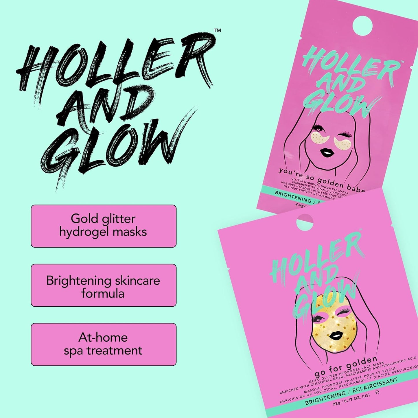 Holler and Glow Total Gold Getter 6-Piece Masking Set (Worth Value $20.94)
