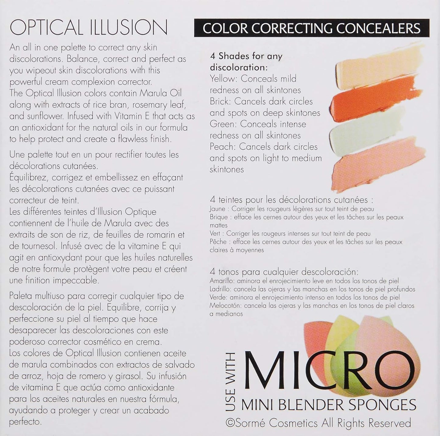 Sorme' Treatment Cosmetics Correcting Palette, 0.28 oz.