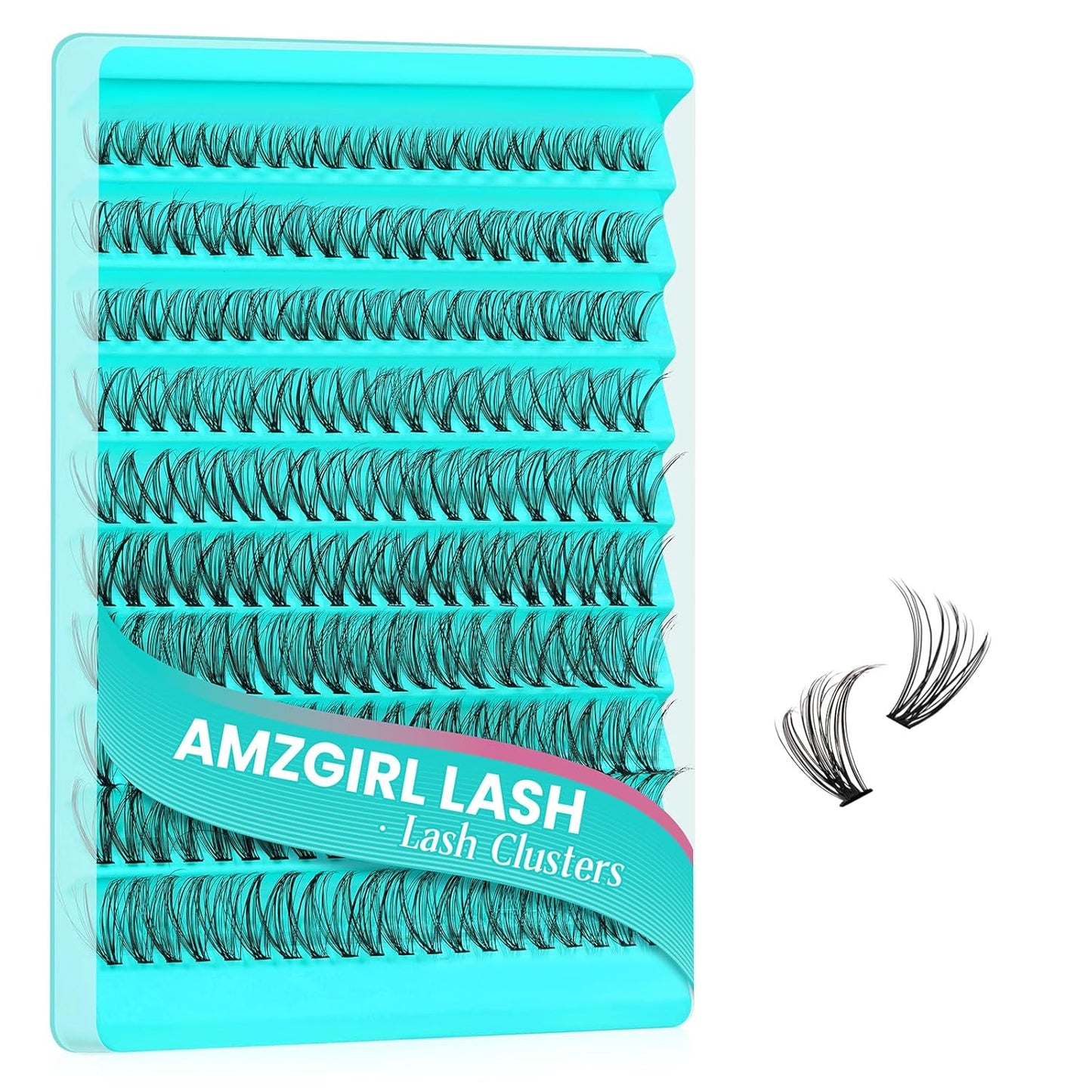 Lash Clusters 200pcs, Eyelash Extension Kit 30D D Curl Diy Cluster Eyelashes Extensions Lash Bond and Remover Waterproof Lash Applicator Tools for 8-18mm Mix Lashes Beginner Self Use