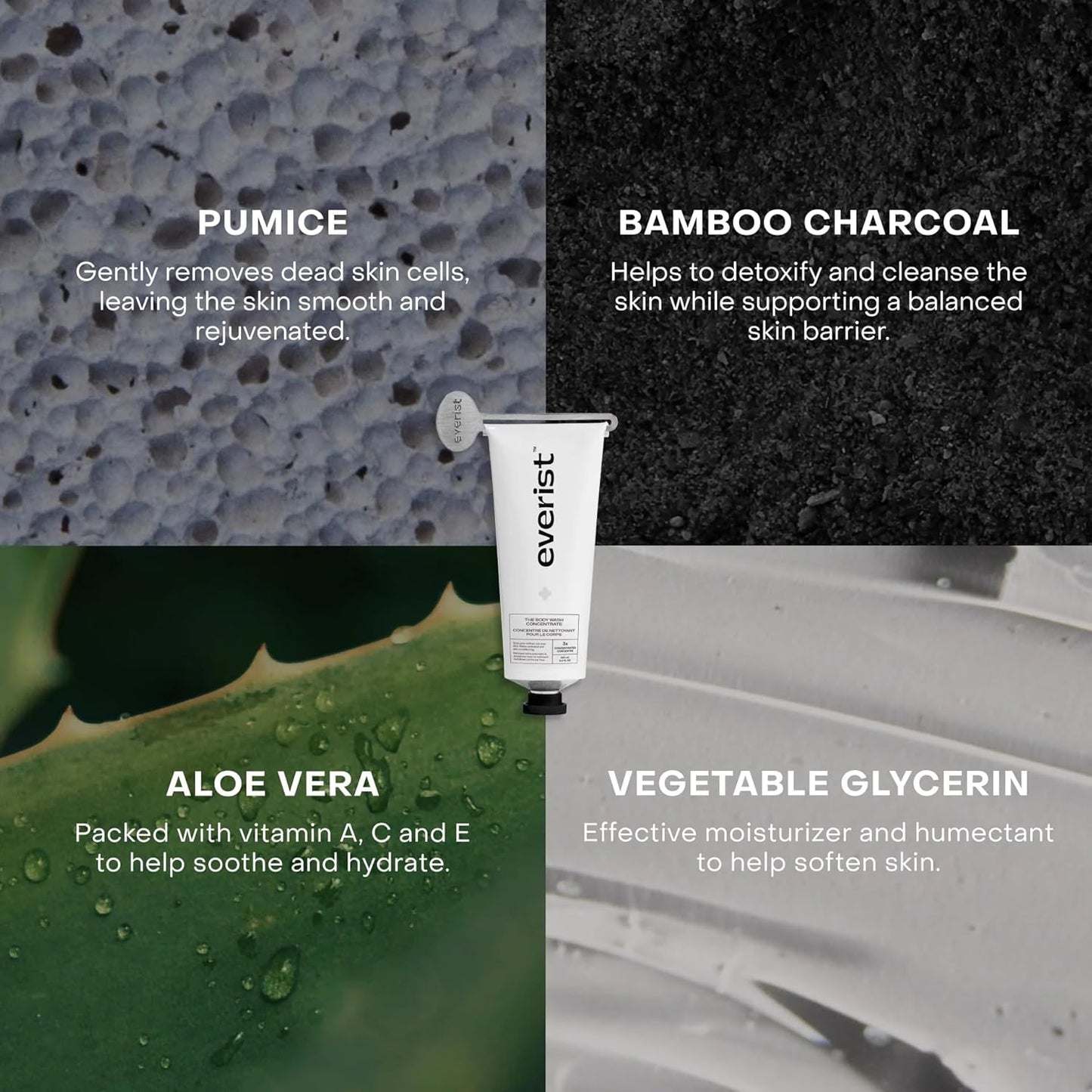 The Exfoliating Body Ritual Set, 3.4 fl. oz Exfoliating Body Wash Concentrate, 6.09 fl. oz Body Oil Spritz & Konjac Sponge in Jute Travel Bag, Cleansing & Hydrating For All Skin Types