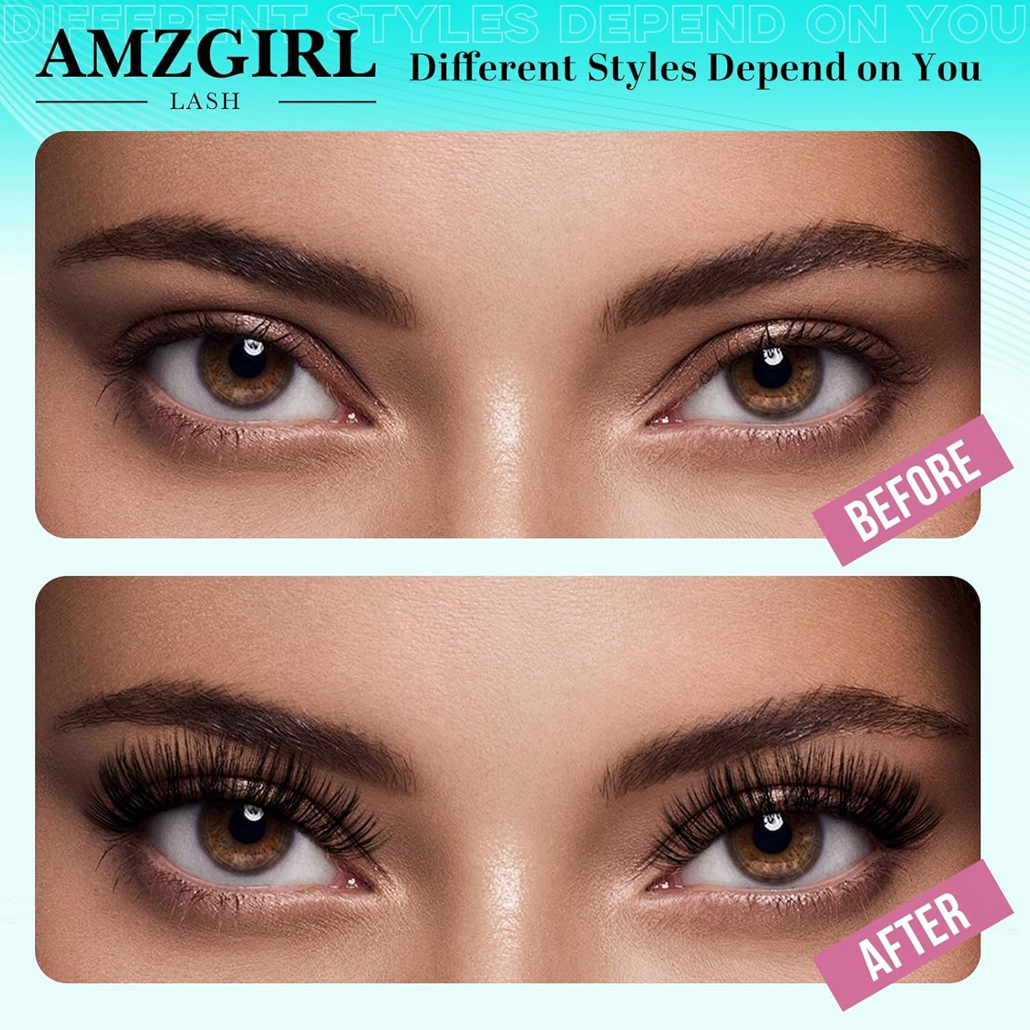 Lash Clusters Kit 200PCS 50D Eyelash Extension Kit D Curl Wispy Eyelash Clusters DIY Natural Individual Lashes Kits Lashes Extensions Kit with Lash Bond and Remover Eyelash Tweezer at Home（White Bond）