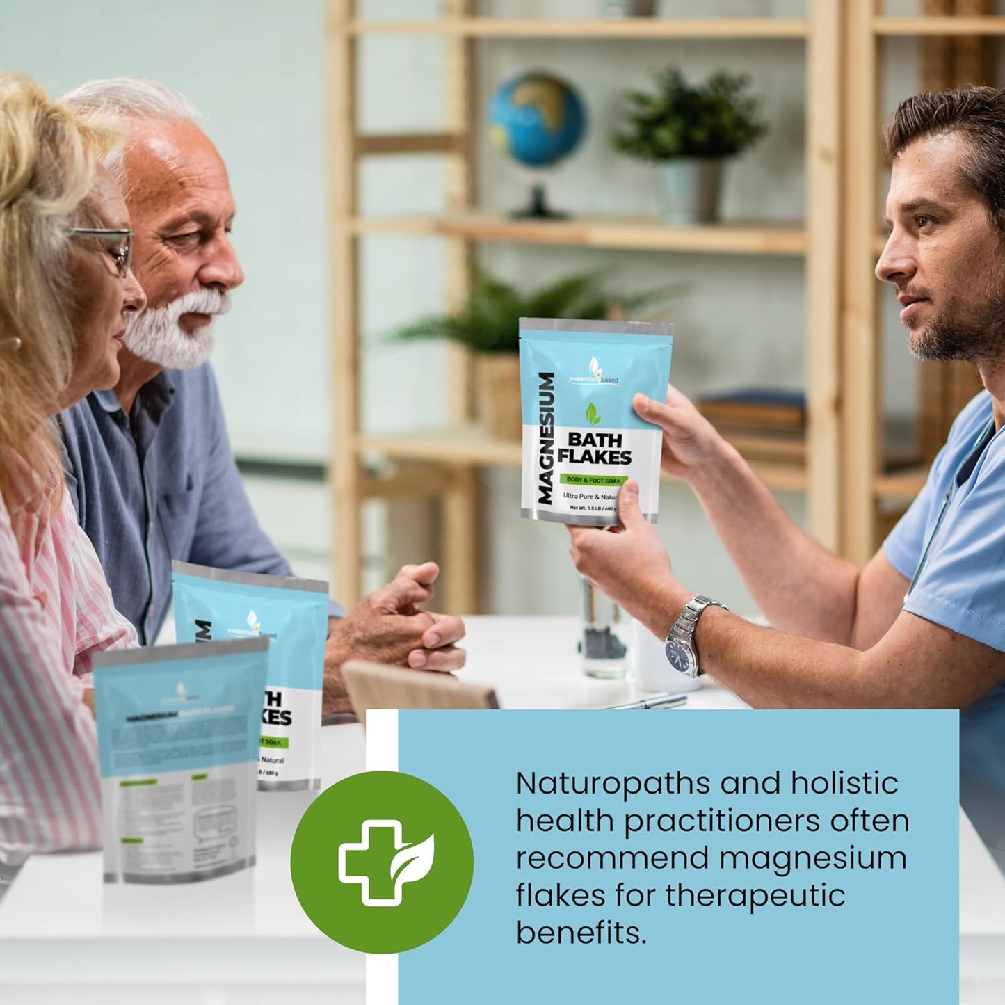 Magnesium Flakes - 1.5 LB Ultra Pure Magnesium Chloride Flakes in Resealable Pack - Use for Bath Soak or Foot Soak - A Better Alternative to Epsom Salt