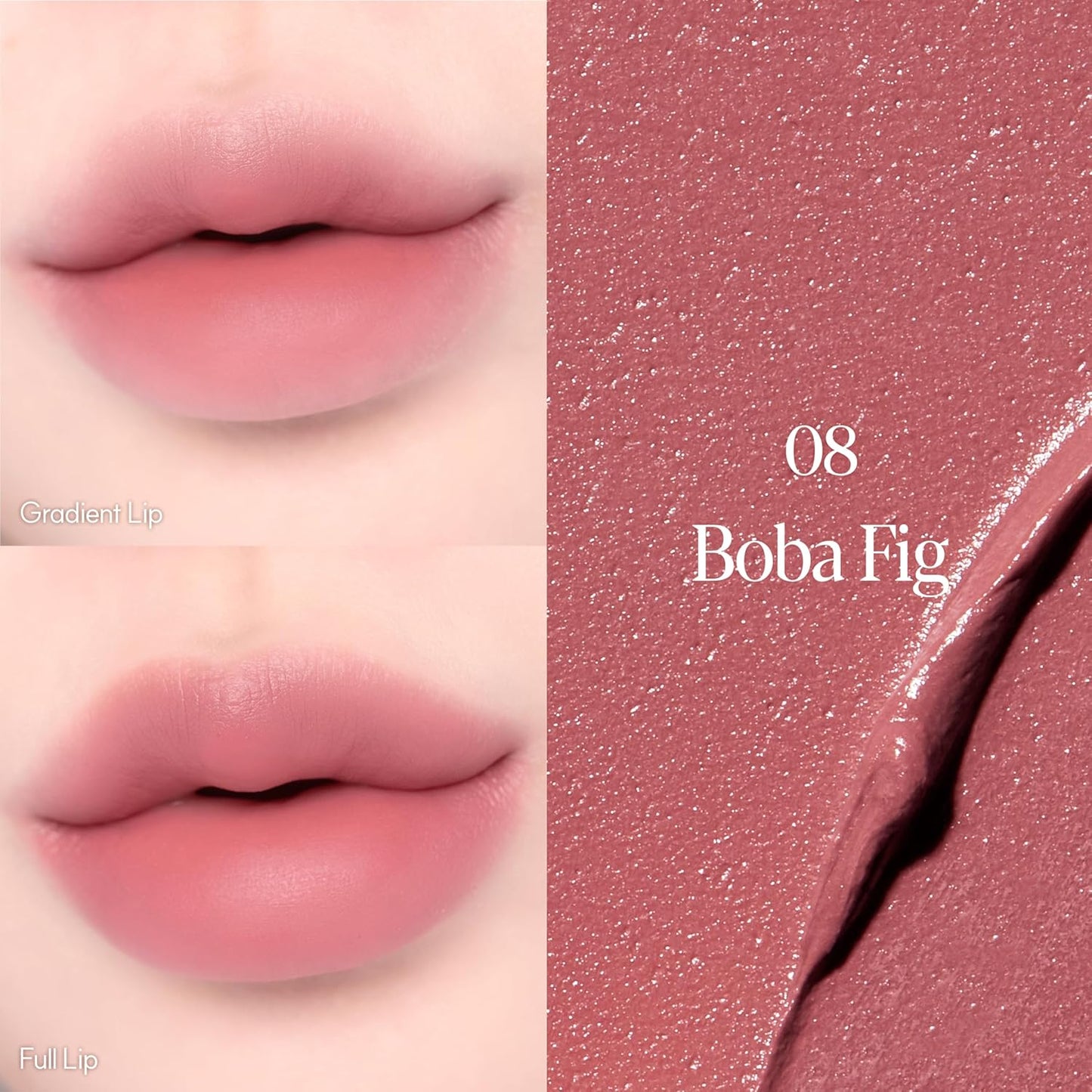 Espoir Couture Lip Tint Fitting Blur #8 Boba Fig 0.14oz | Soft and Creamy Color for Blurry Lip Look | Smudge-Proof Fixing Lip Stain | Lightweight and Comfortable Matte Finish