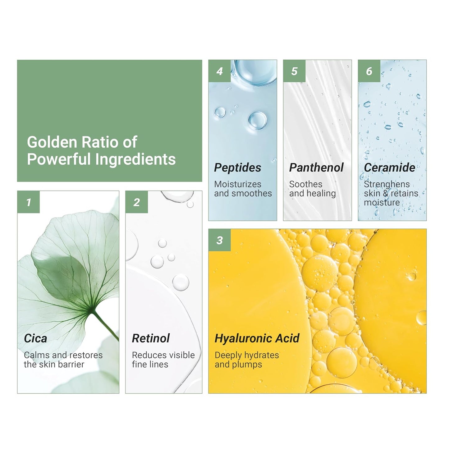 Meebak Cica Cream | Daily Repair Moisturizer with Niacinamide, Ceramide, & Retinol | Deep Hydration & Soothing | Locks in Moisture | Suitable for Sensitive Skin