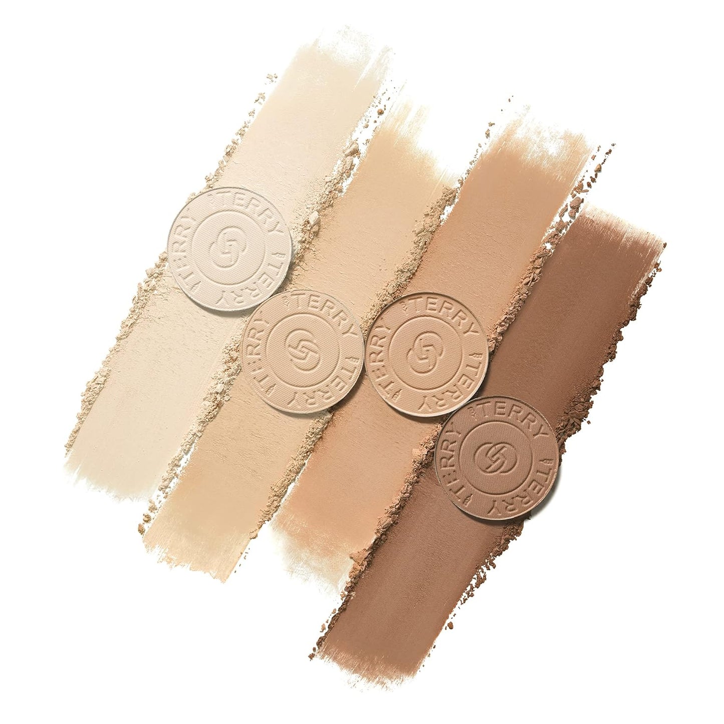 By Terry Hyaluronic Hydra-Powder Palette, 4-Shade, Vegan Contour Palette For Flawless & Matte Complexion, Medium to Warm