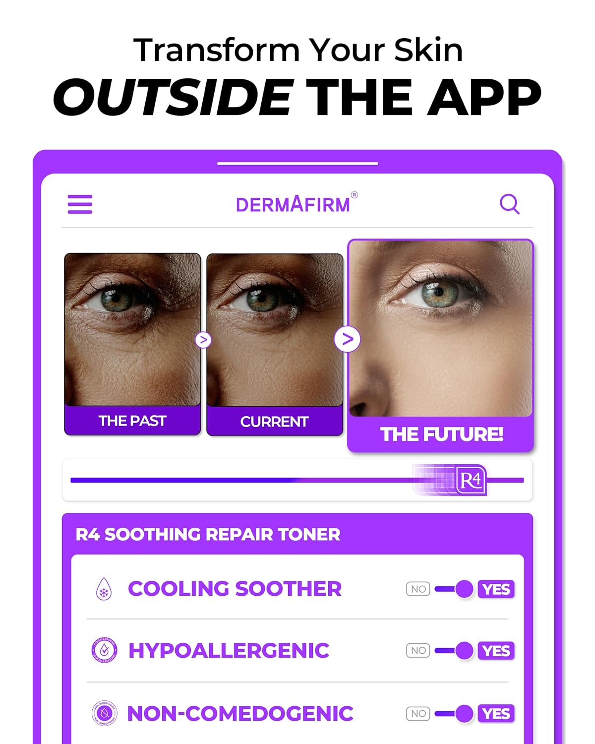 Soothing Repair Face Toner R4 | Hydrating Moisturizing & Soothing Toner for Skin Troubles w/Eucalyptus, Peptide & Collagen | Gentle for All Skin Types No Animal Trials No Paraben 6.76 fl oz