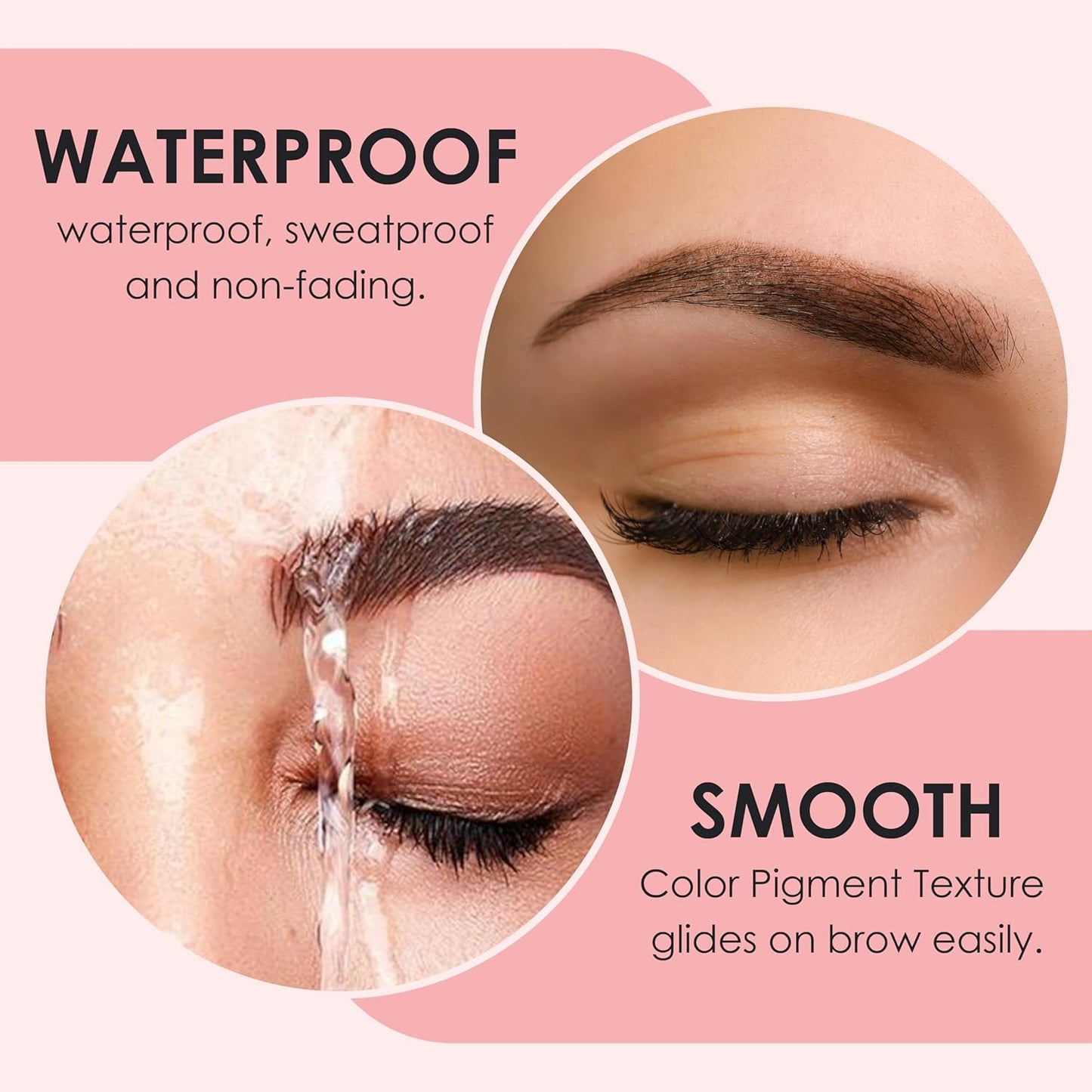 Luxe Cosmetics - Lashlift + Brown Color Kit for Eyelashes - Brown and Curled Eyelashes up to 8 Weeks - Complete set DIY at Home - 3 Lashlift Applications