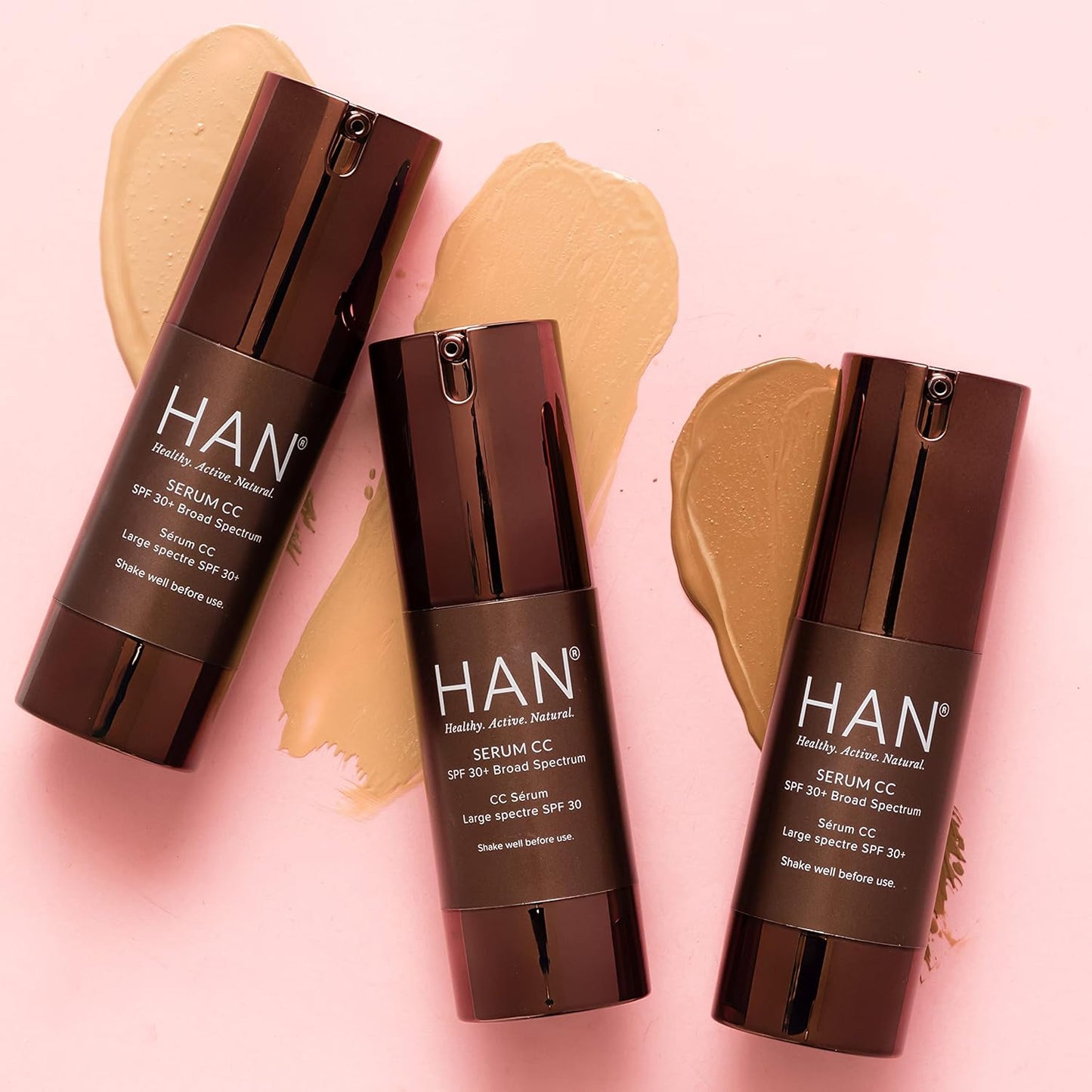 HAN Skincare Cosmetics Serum CC with SPF 30 I Vegan I Cruelty-Free I Waterless (Shade 1)