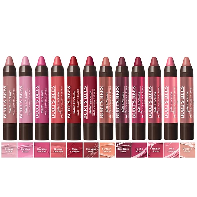 Burt’s Bees 100% Natural Origin Moisturizing Matte Lip Crayon, Hawaiian Smolder - 1 Crayon