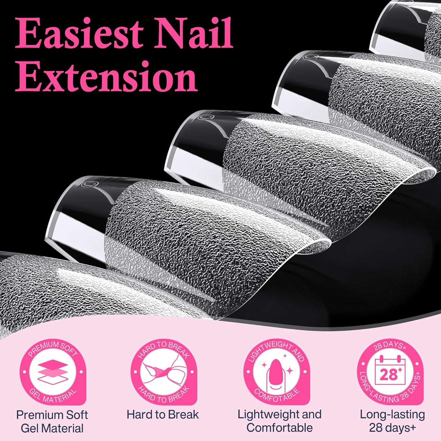 Extra Short Nail Tips: 504pcs Pre-shaped Half-matte Coffin Short Nails, 12 Sizes XS Clear Full Cover Fake Nails Soft Gelly Ballerina Press on Gel Nail Tips for Extension