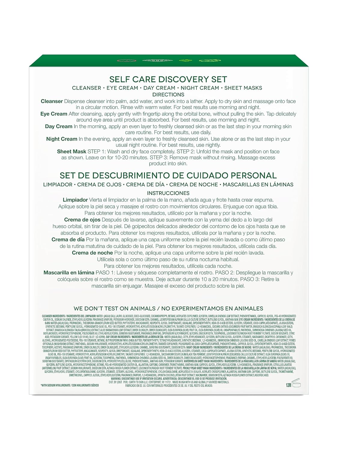 Earth To Skin Self Care Discovery Set