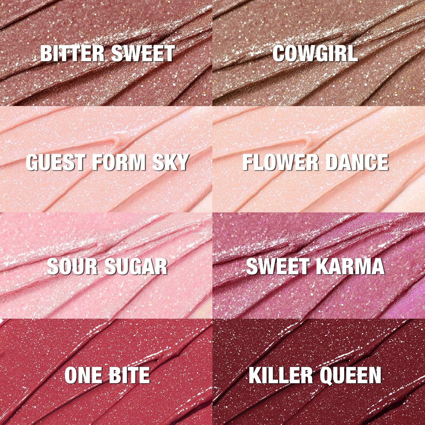 FOCALLURE Glisten Opal Shine Lipstick, High Impact Lip Color, Moisturizing Tinted Lip Balm, Lightweight & Hydrating Formula for Lip Care, FLOWER DANCE