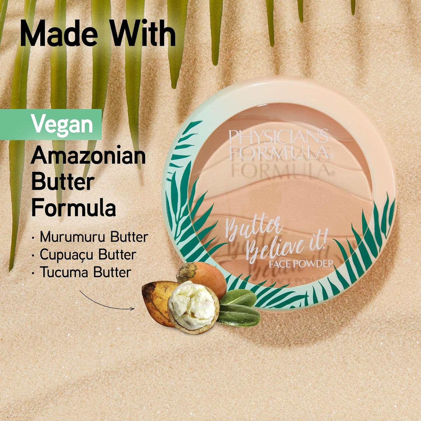 Physicians Formula Butter Believe it! Pressed Powder Creamy Natural | Dermatologist Tested, Clinicially Tested