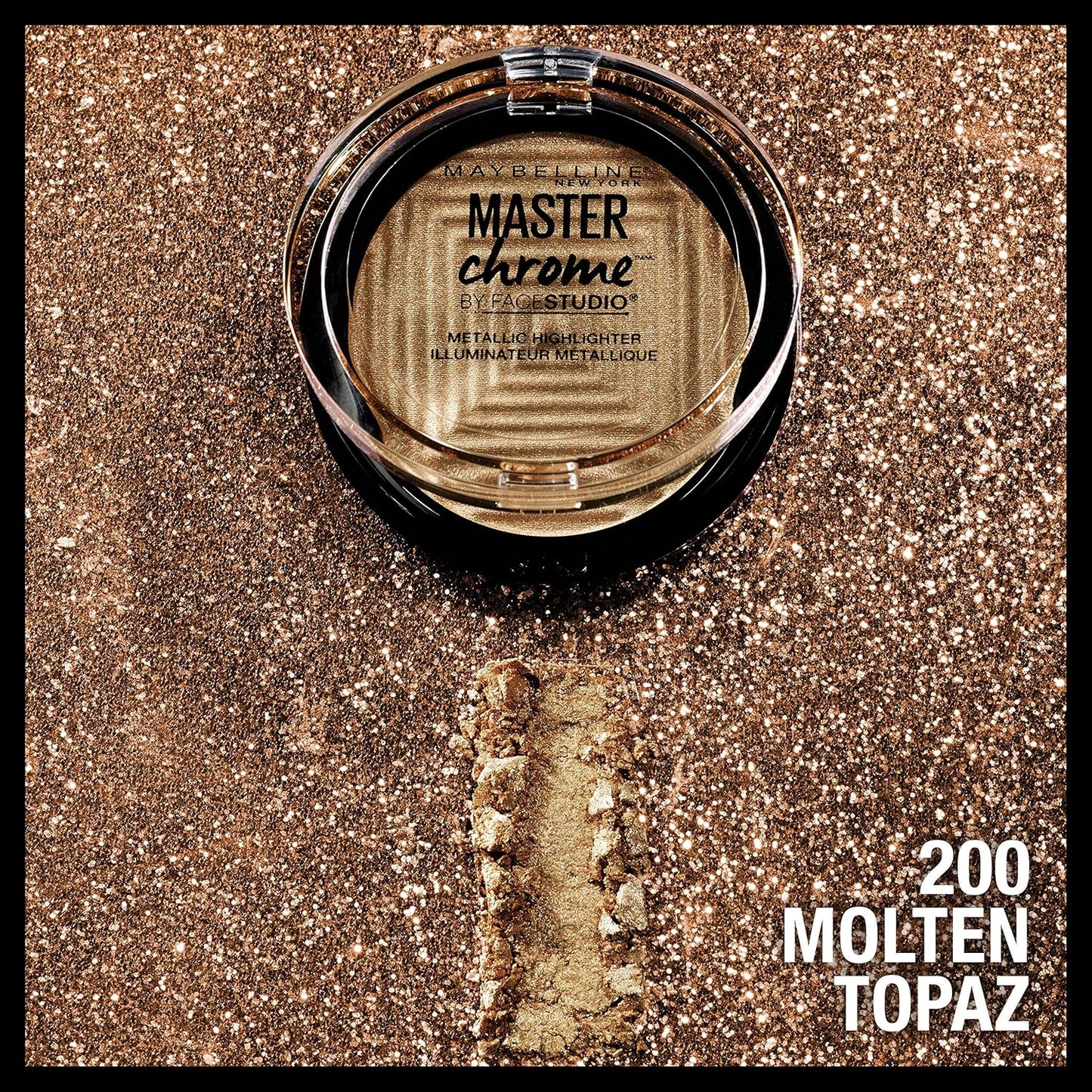 Maybelline New York Facestudio Master Chrome Metallic Highlighter Makeup, Molten Topaz, 0.19 Ounce